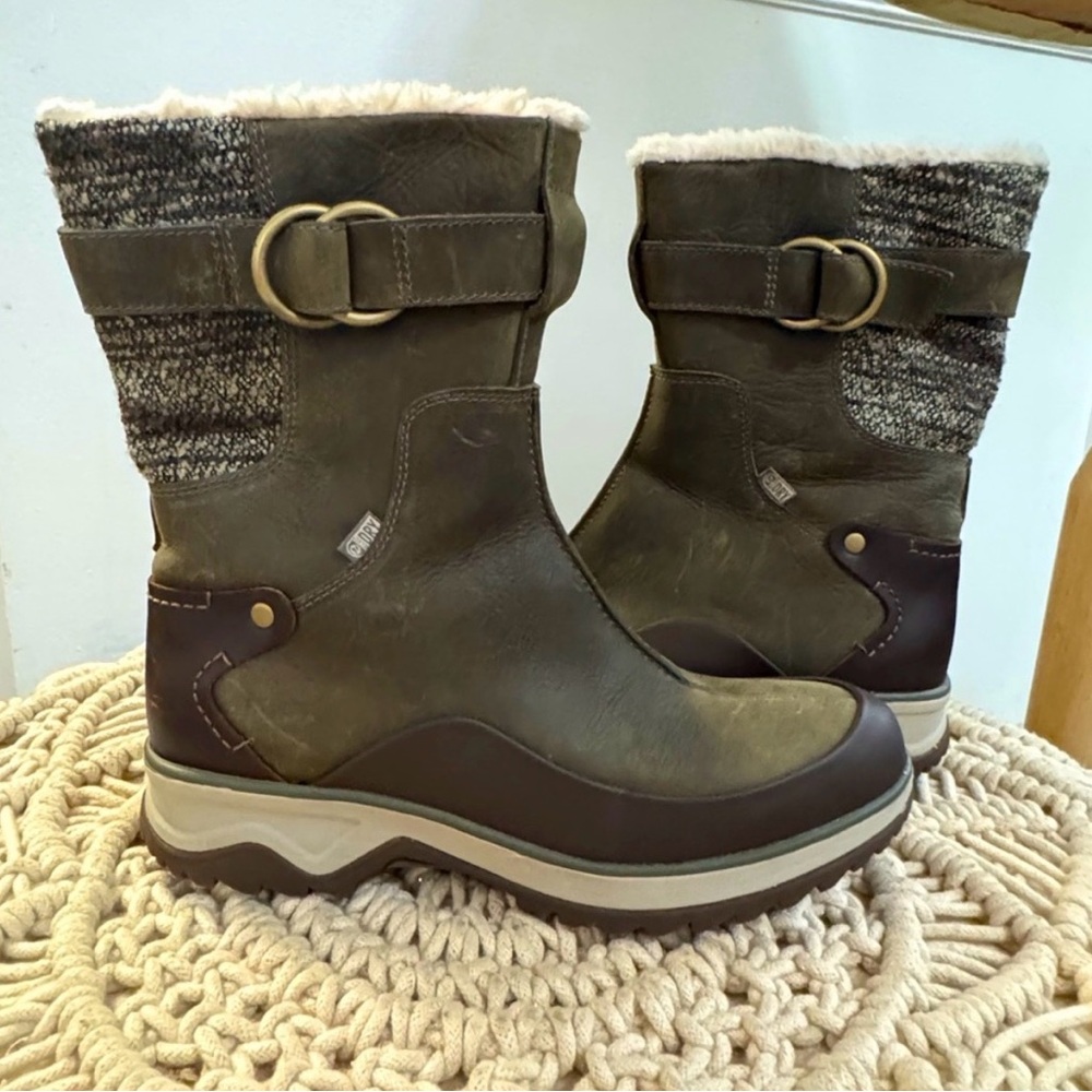 Merrell Olive and Brown Winter Boots